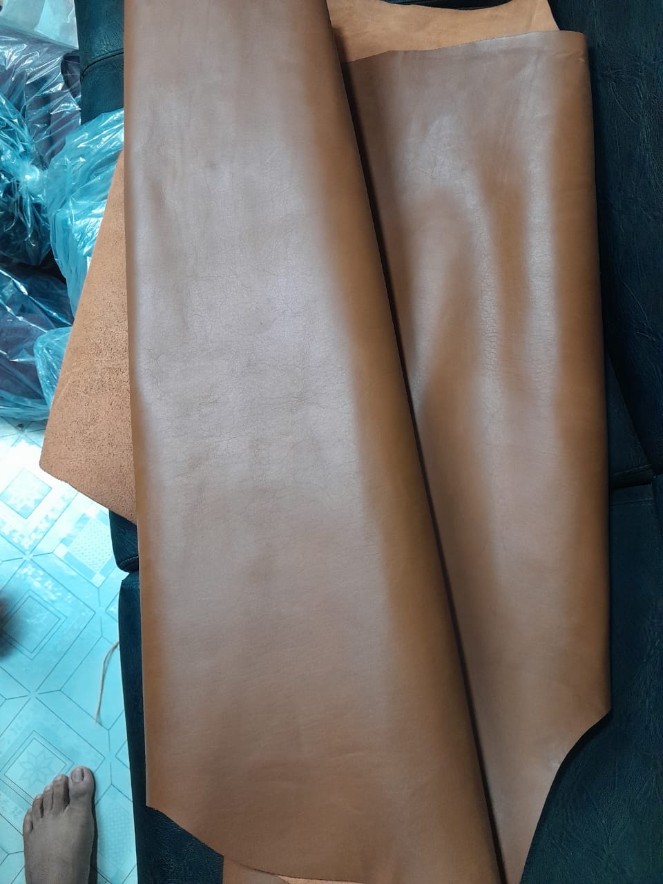 Full Veg Tanning Finished Leather